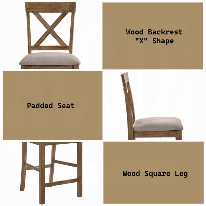 Martha II Counter Height Chair (Set-2)