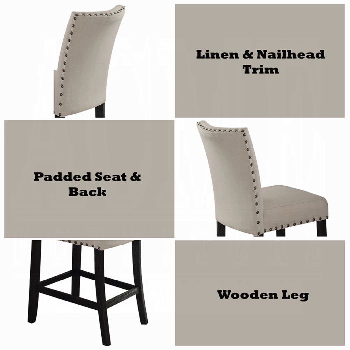 Nolan Counter Height Chair (Set-2)