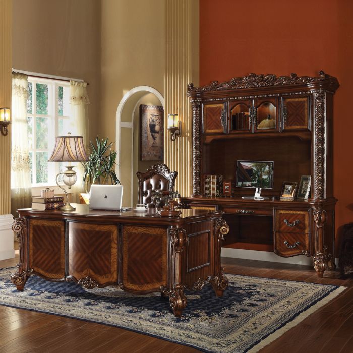 Vendome Computer Desk W/Hutch