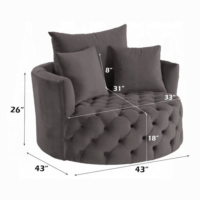 Zunyas Accent Chair W/Swivel