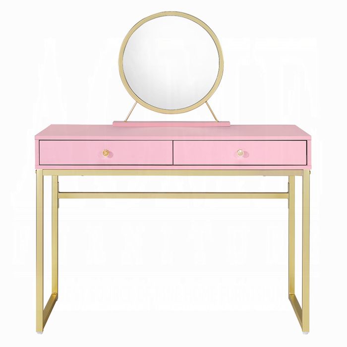 Coleen Vanity Desk W/Mirror & Jewelry Tray