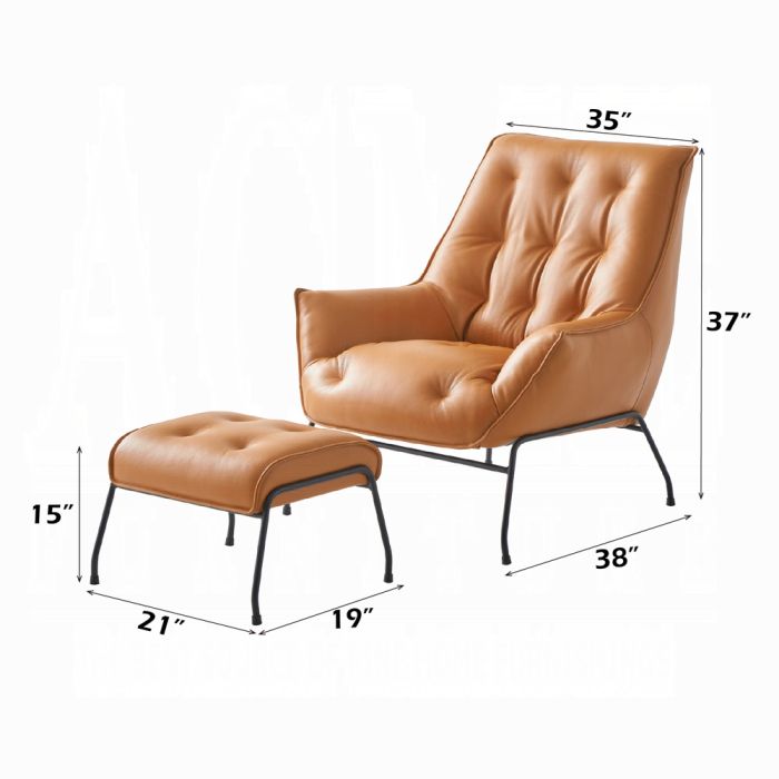 Zusa Accent Chair & Ottoman