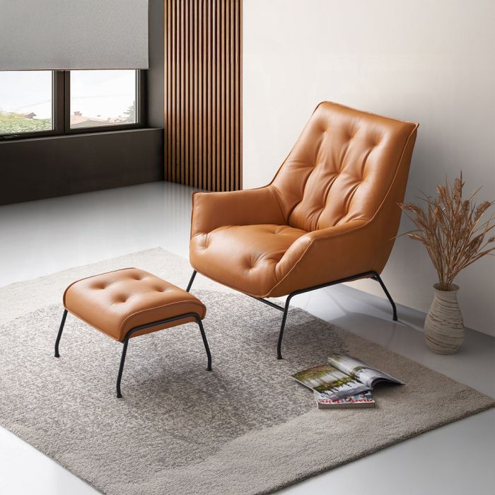 Zusa Accent Chair & Ottoman