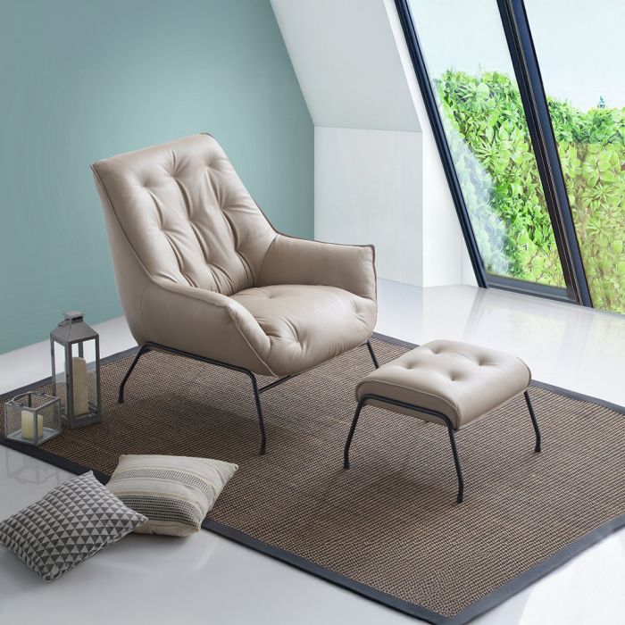 Zusa Accent Chair & Ottoman