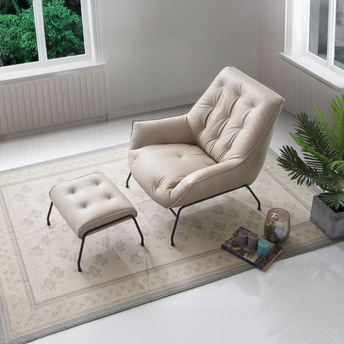 Zusa Accent Chair & Ottoman