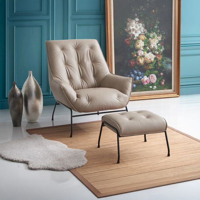 Zusa Accent Chair & Ottoman