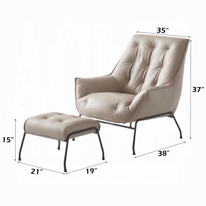 Zusa Accent Chair & Ottoman