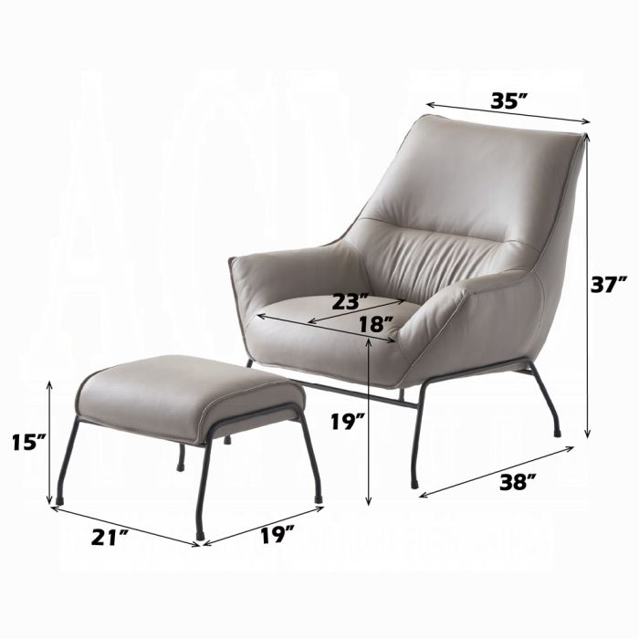 Jabel Accent Chair & Ottoman