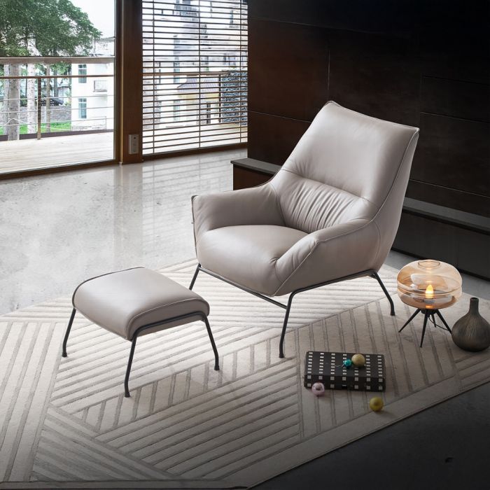 Jabel Accent Chair & Ottoman