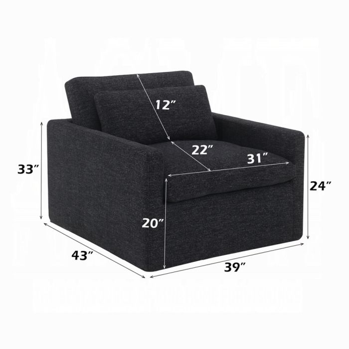 Frederick SWIVEL CHAIR W/PILLOW