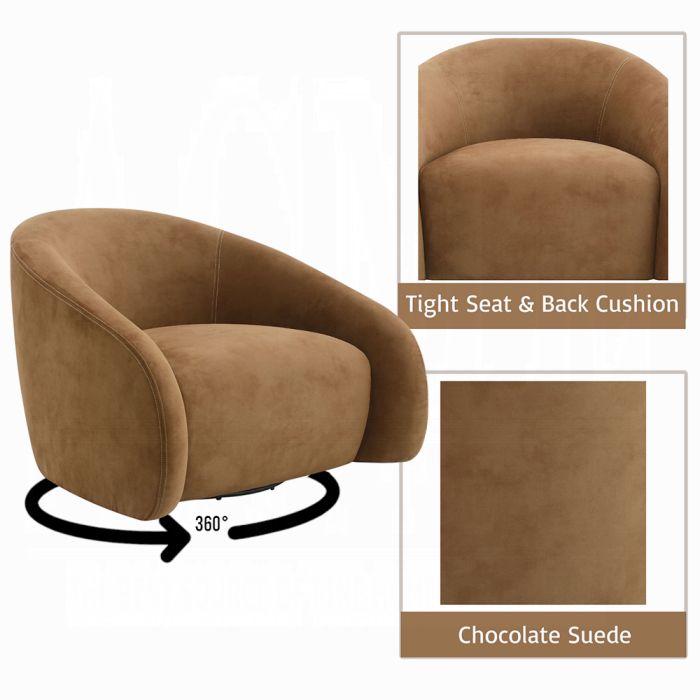 Zoey Accent Chair w/Swivel 
