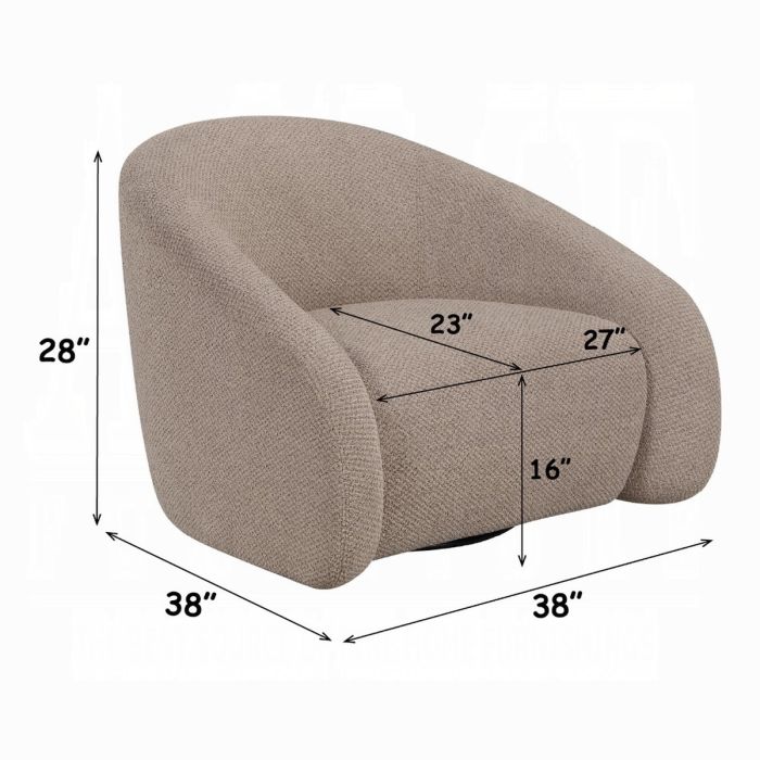 Zoey Accent Chair w/Swivel 