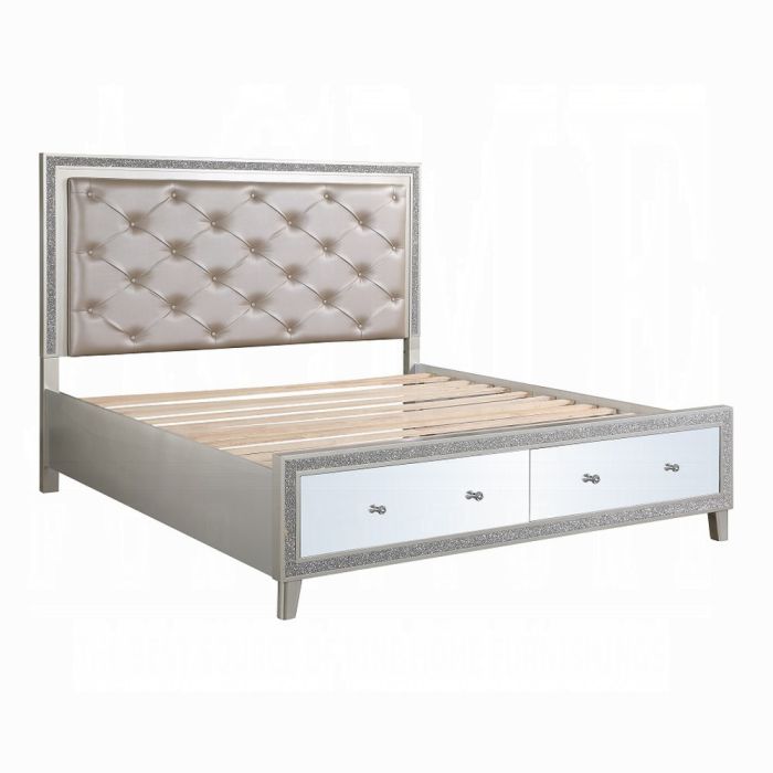 Sliverfluff CK Bed W/Led & Storages