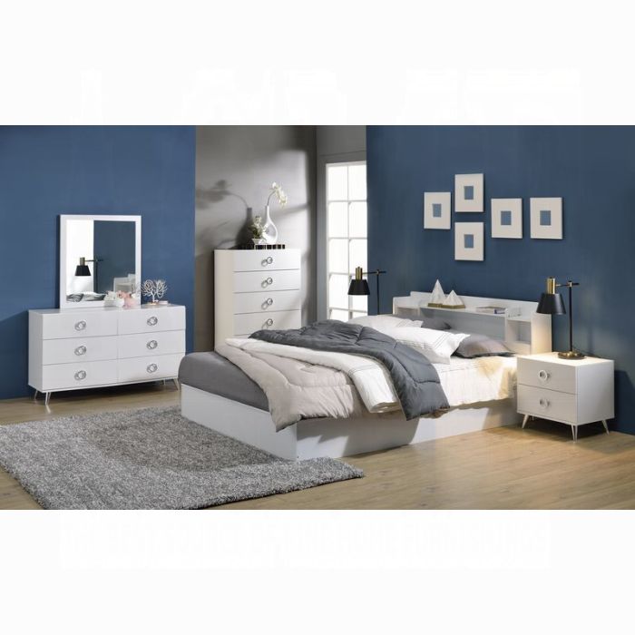 Perse Queen Bed W/Storage