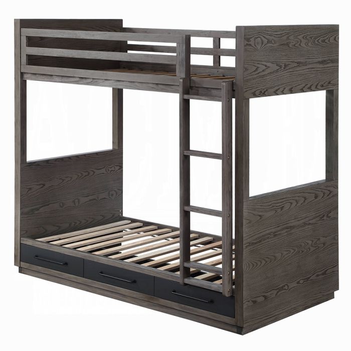 Estevon Twin/Twin Bunk Bed W/Storage