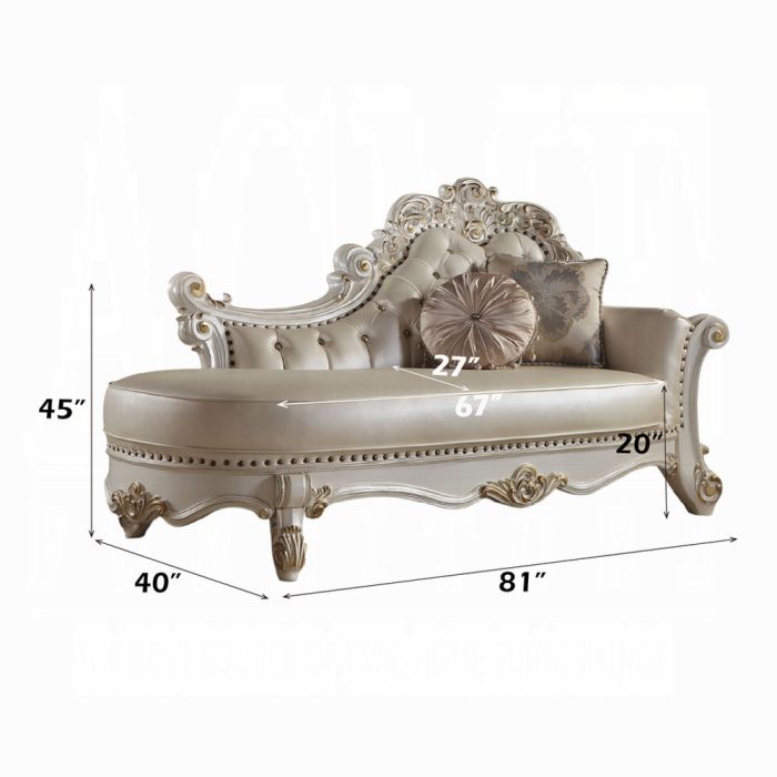 Vendome Chaise W/2 Pillows