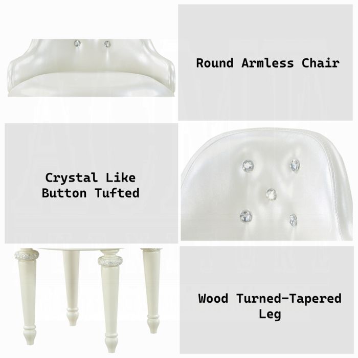 Dorothy Vanity Chair W/Swivel