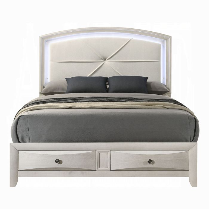Ramondi EK Bed w/Storage & LED