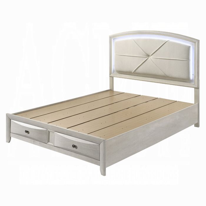 Ramondi Queen Bed w/Storage & LED
