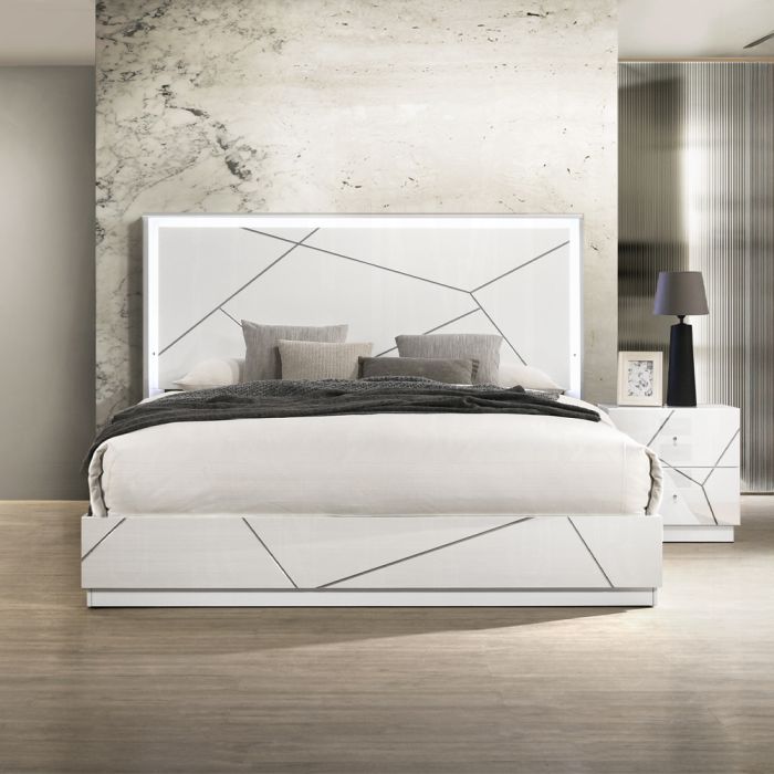 Esther Queen Bed w/LED