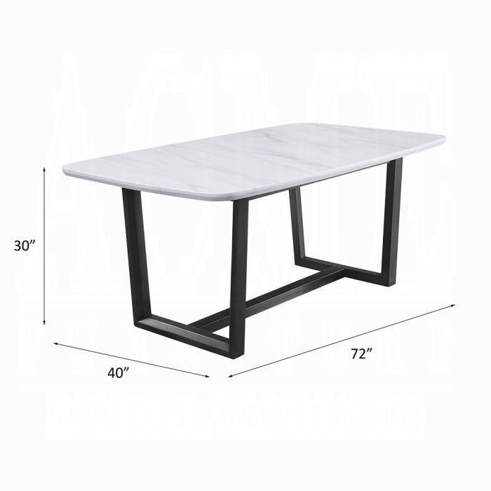 Madan Dining Table W/Marble Top