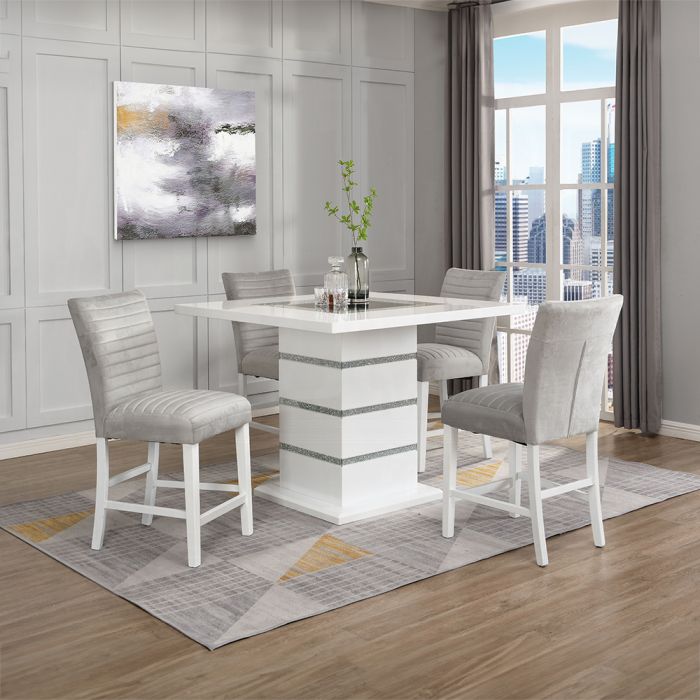 Elizaveta Counter Height Chair (Set-2)