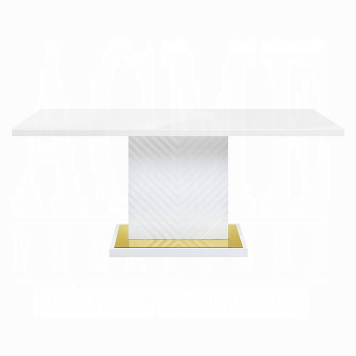 Gaines Dining Table W/Pedestal Base