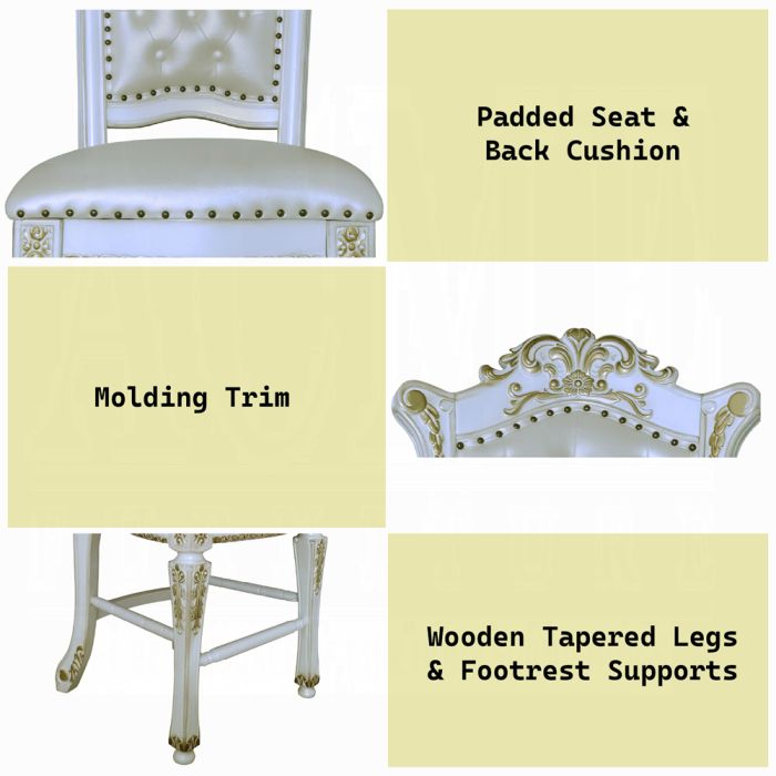 Vendome Counter Height Chair (Set-2)