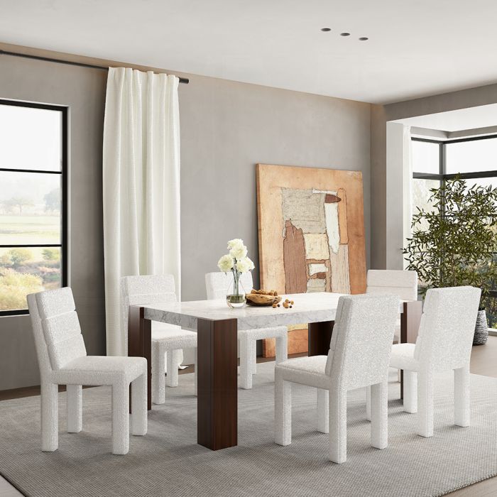 Hettie Dining Table W/Engineeed Stone Top