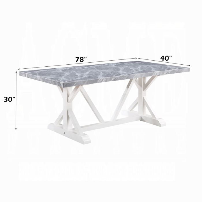 Hollyn Dining Table W/Engineered Stone Top