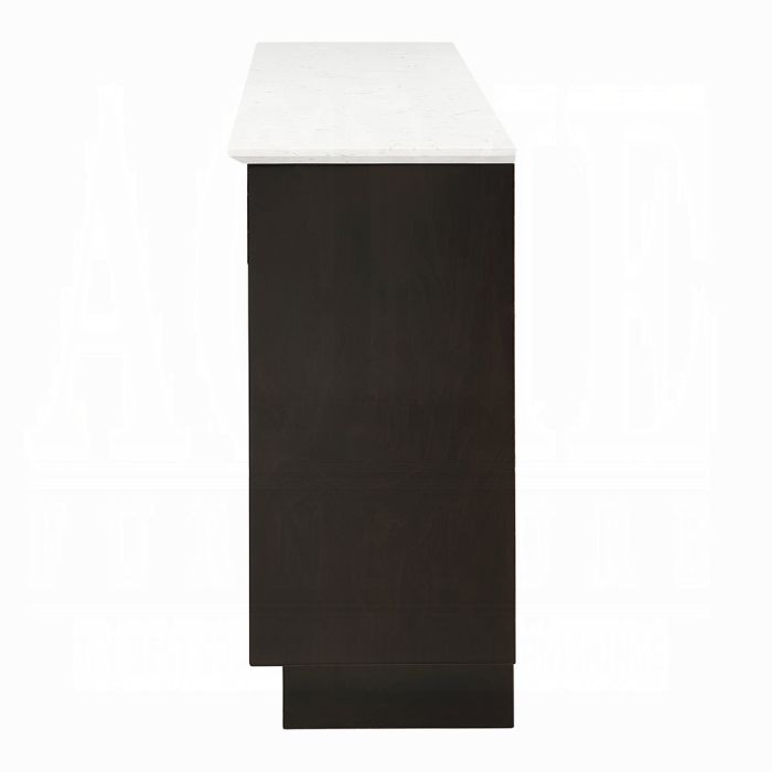 Jaramillo Server w/Natural Marble Top & Fireplace