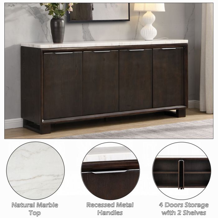 Edwyn Server w/Marble Top