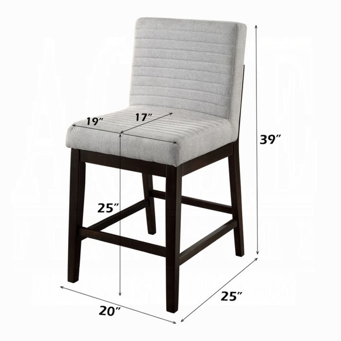 Edwyn Counter Height Chair (Set-2)