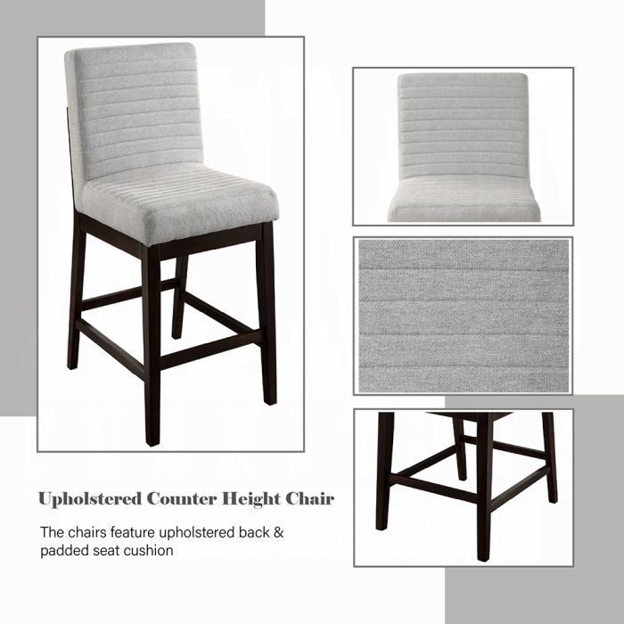 Edwyn Counter Height Chair (Set-2)