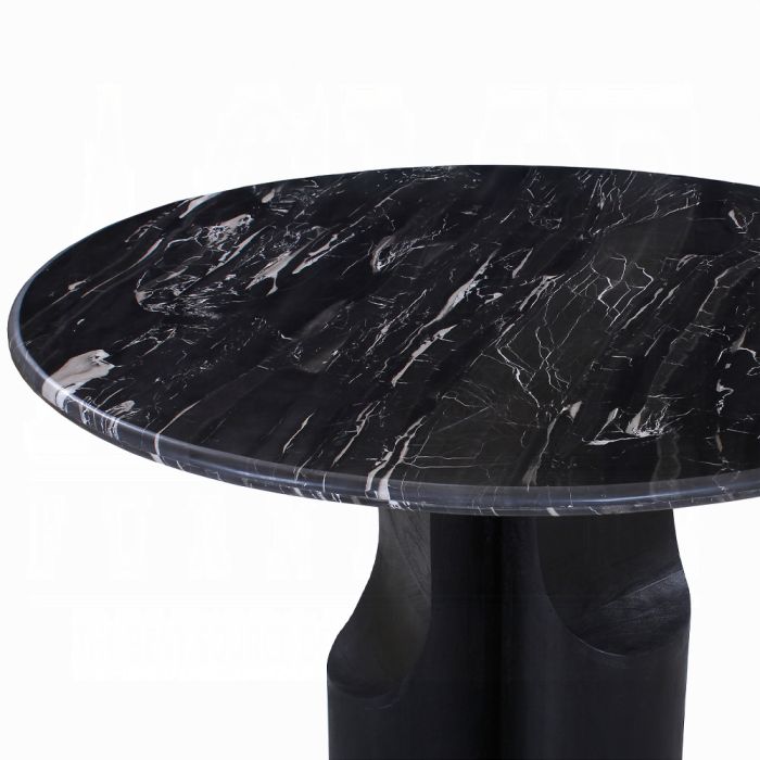 Kinton Round Dining Table w/Natural Marble Top
