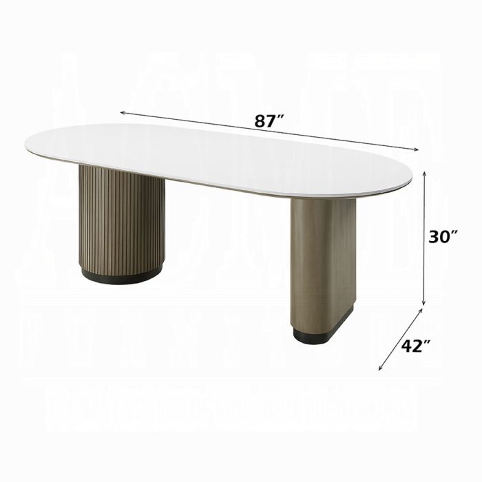 Clayten Dining Table w/Engineered Top