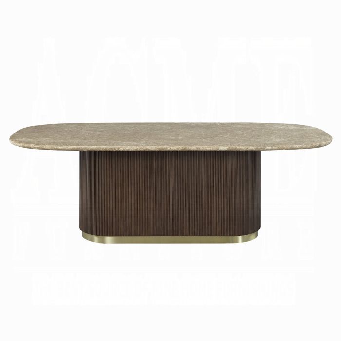 Clayten Dining Table w/Natural Marble Top