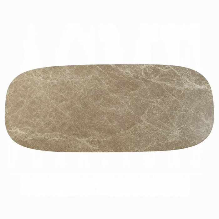 Clayten Dining Table w/Natural Marble Top