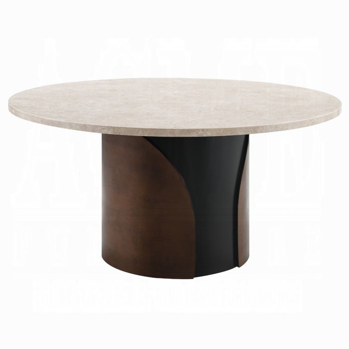 Rufina Round Dining Table w/Marble Top