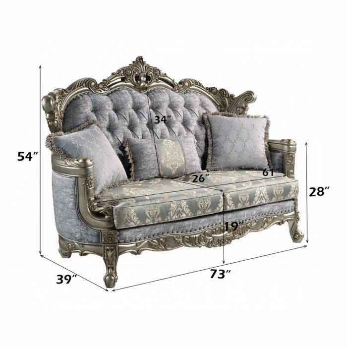 Miliani Loveseat W/3 Pillows