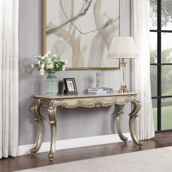 Miliani Sofa Table W/Marble Top