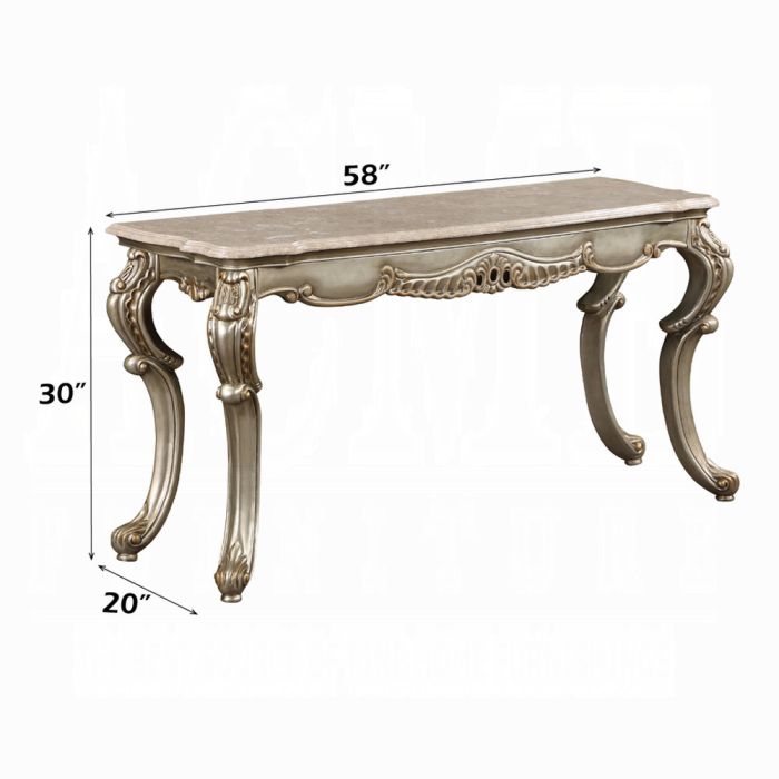 Miliani Sofa Table W/Marble Top