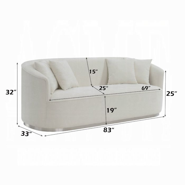 Odette Sofa W/4 Pillows
