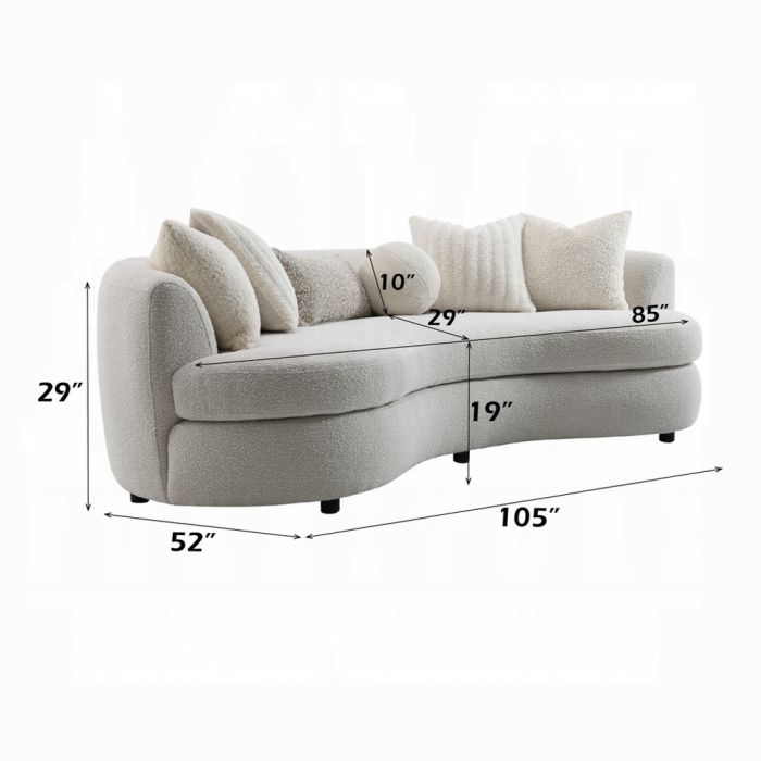 Iniko Sofa W/6 Pillows