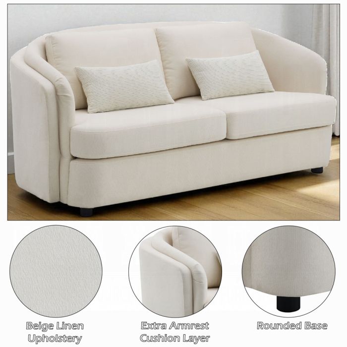 Mariko Loveseat w/2 Pillows