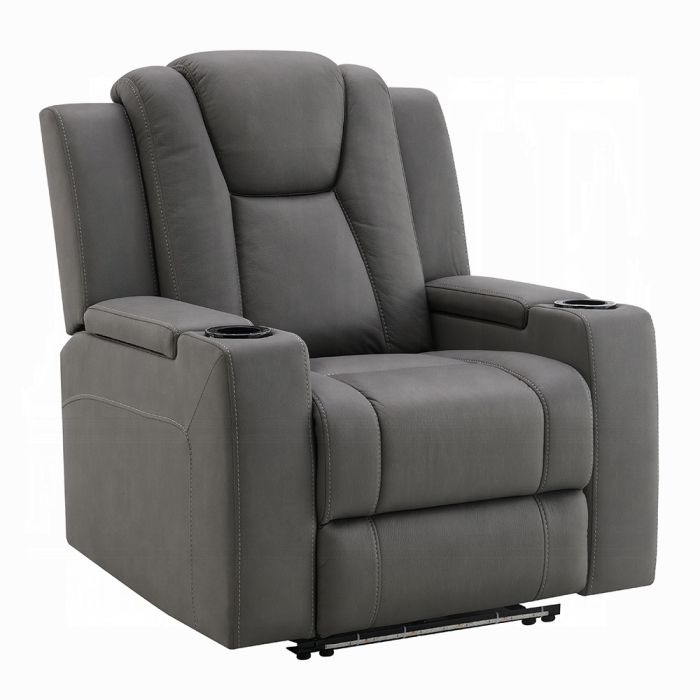 Leuco Power Motion Recliner w/Cup Holder, Control, LED & Power Headrest