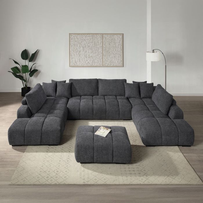Chosen Sectional Sofa w/6 Pillows