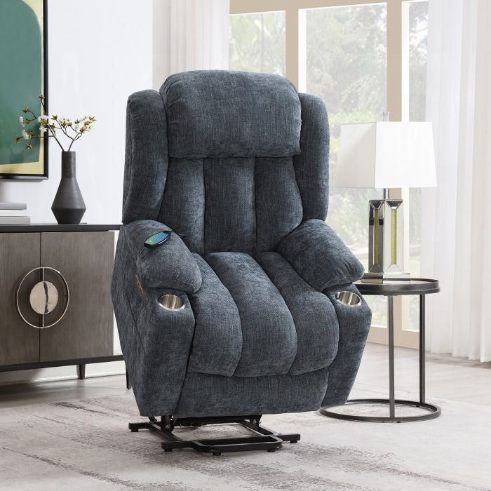 Omarion Power Recliner w/Lift, Heating & Massage