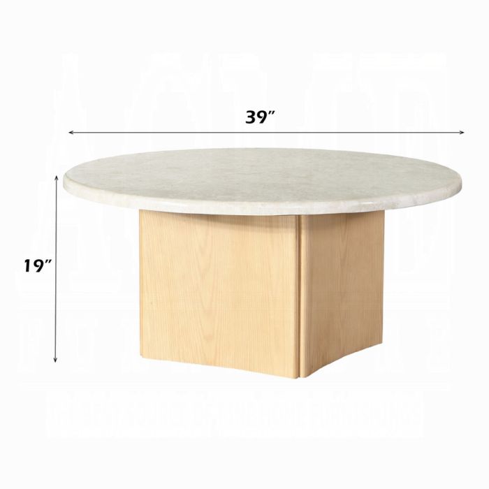 Qwin Coffee Table W/Marble Top