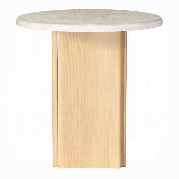 Qwin End Table W/Marble Top